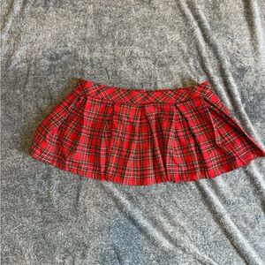 Classic Red Plaid Large (G) Skirt